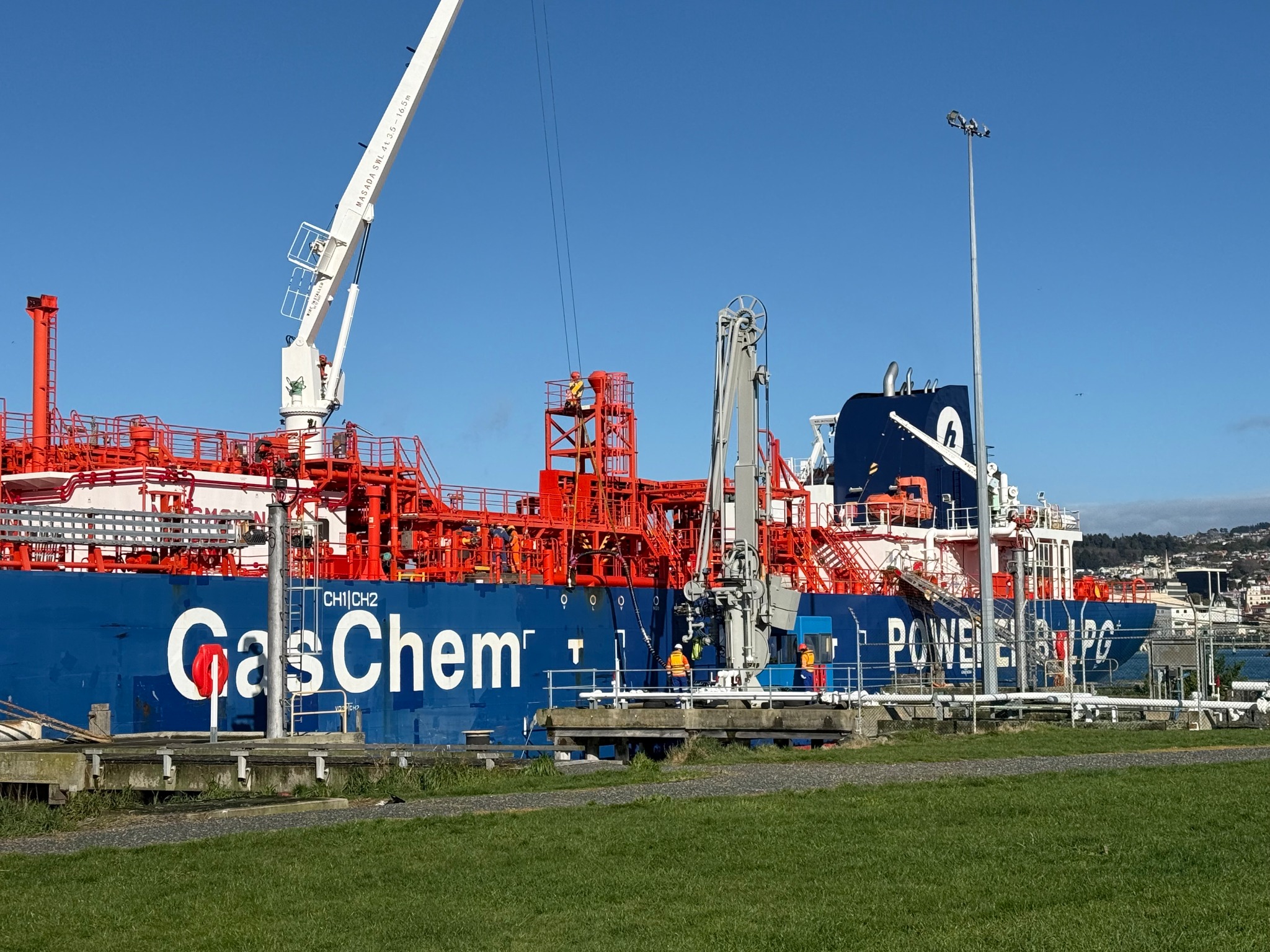 Industrial marine site engineering work